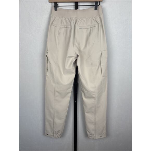 Athleta Endless High Rise Cargo Pants Women's 4 Bone Pockets Casual Athleisure - Picture 6 of 12